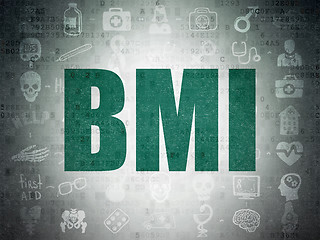 Image showing Medicine concept: BMI on Digital Paper background