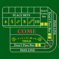 Image showing Craps Table Icon