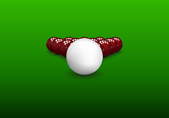 Image showing Snooker Pyramid Balls