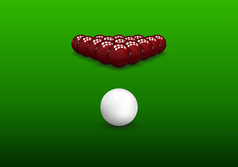Image showing Snooker Pyramid Balls