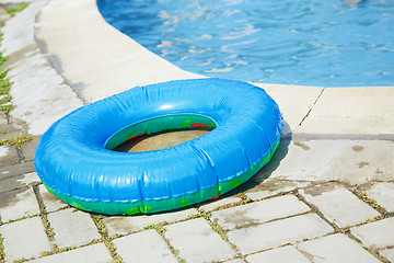 Image showing Life ring at the swimming pool