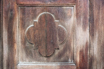 Image showing wooden real texture on old door