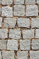 Image showing stone pavement on urban alley