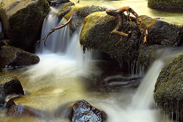 Image showing waterfall on a mountain stream