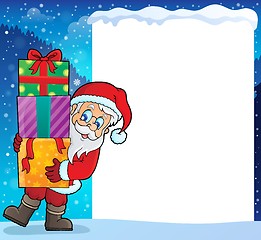 Image showing Frame with Santa Claus theme 9