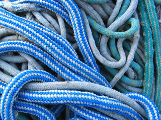 Image showing boat ropes