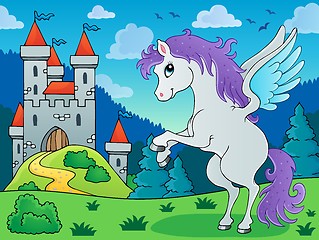 Image showing Fairy tale pegasus theme image 3