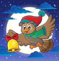 Image showing Christmas owl theme image 2