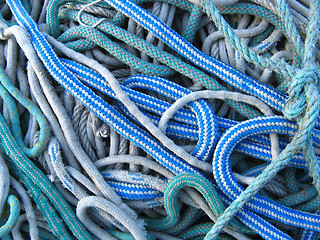 Image showing boat ropes