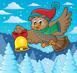 Image showing Christmas owl theme image 3