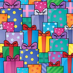 Image showing Seamless background gift theme 5