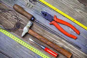 Image showing locksmith tools still life