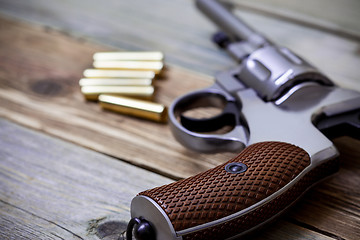 Image showing vintage revolver nagant