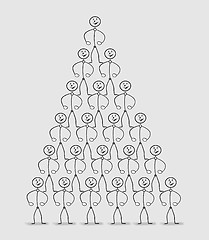 Image showing human pyramid