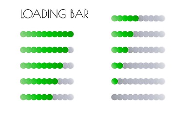 Image showing green loading bars