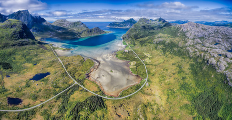 Image showing Scenic road panorama