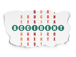 Image showing Insurance concept: Accident in Crossword Puzzle