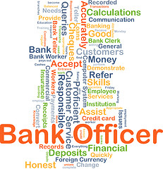 Image showing Bank officer background concept