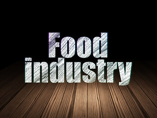 Image showing Industry concept: Food Industry in grunge dark room