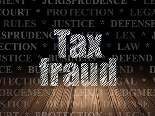 Image showing Law concept: Tax Fraud in grunge dark room