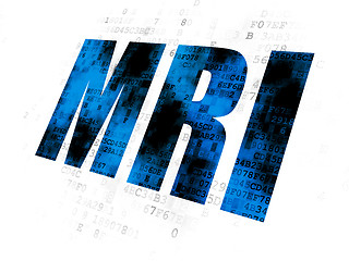 Image showing Healthcare concept: MRI on Digital background