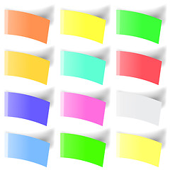 Image showing Set of Colorful Notes