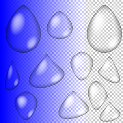 Image showing Set of Water Drops