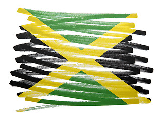 Image showing Flag illustration - Jamaica