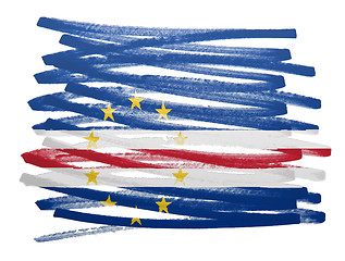 Image showing Flag illustration - Cape Verde