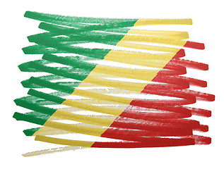 Image showing Flag illustration - Congo