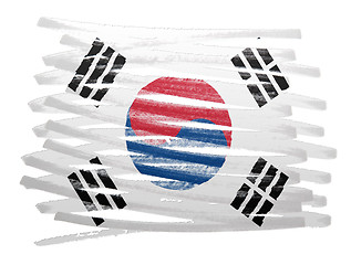 Image showing Flag illustration - South Korea