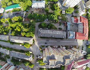 Image showing Bird eye view of city suburbs. Tyumen. Russia