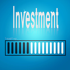 Image showing Investment blue loading bar