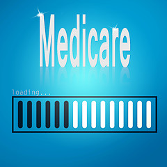 Image showing Medicare blue loading bar