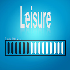 Image showing Leisure blue loading bar