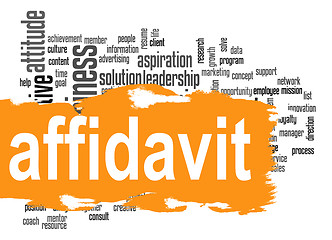 Image showing Affidavit word cloud