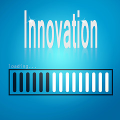 Image showing Innovation blue loading bar
