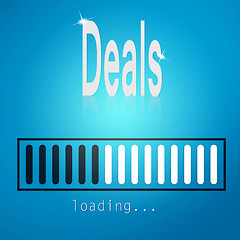 Image showing Deals blue loading bar