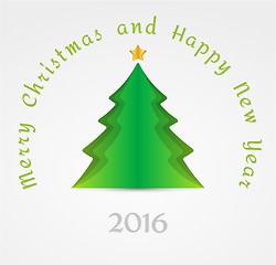 Image showing christmas tree and wish