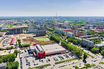 Image showing Construction of residential district in Tyumen