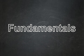Image showing Science concept: Fundamentals on chalkboard background