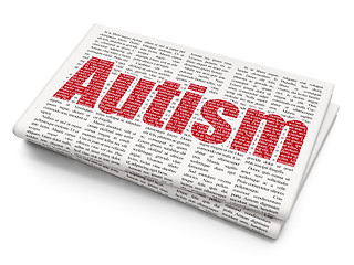 Image showing Medicine concept: Autism on Newspaper background