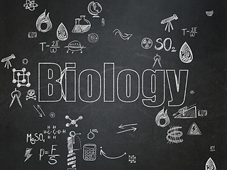 Image showing Science concept: Biology on School Board background