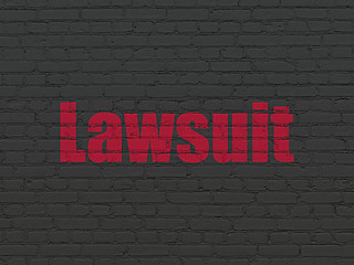 Image showing Law concept: Lawsuit on wall background