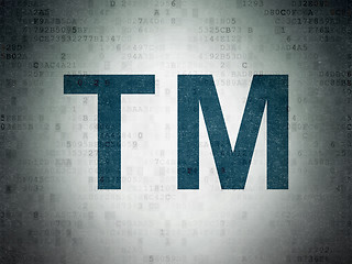 Image showing Law concept: Trademark on Digital Paper background