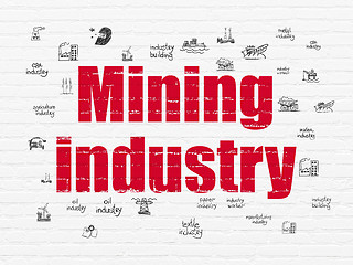 Image showing Industry concept: Mining Industry on wall background