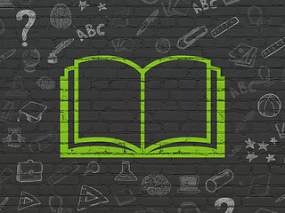 Image showing Learning concept: Book on wall background