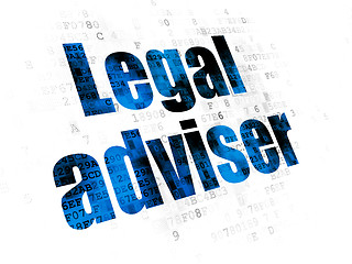 Image showing Law concept: Legal Adviser on Digital background