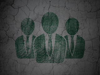 Image showing Law concept: Business People on grunge wall background