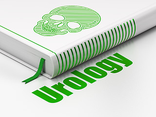 Image showing Medicine concept: book Scull, Urology on white background